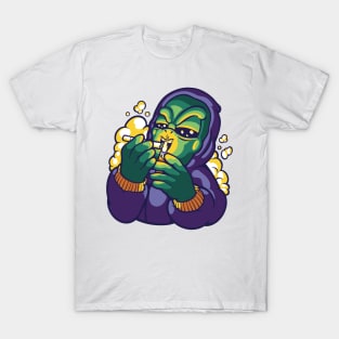 Alien Smoking Weed P R t shirt T-Shirt